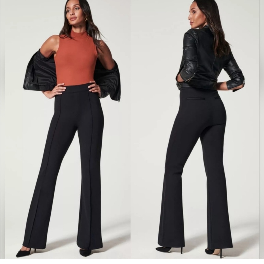Spanx High Rise Flare The Perfect Pant Black Size Large